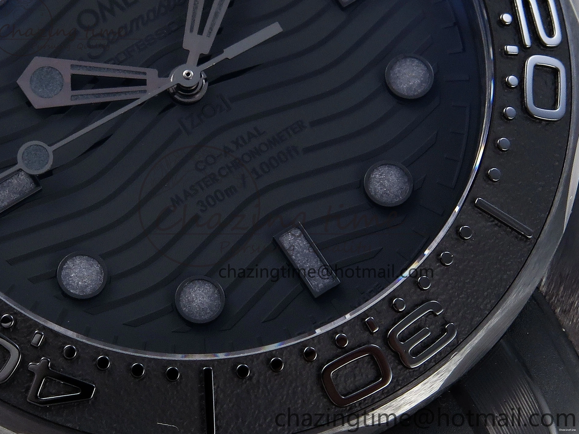 0316 SEAMASTER 300M 43.5MM BLACK CERAMIC VSF 1:1 BEST EDITION BLACK DIAL ON BLACK RUBBER STRAP A FashionForward 7766